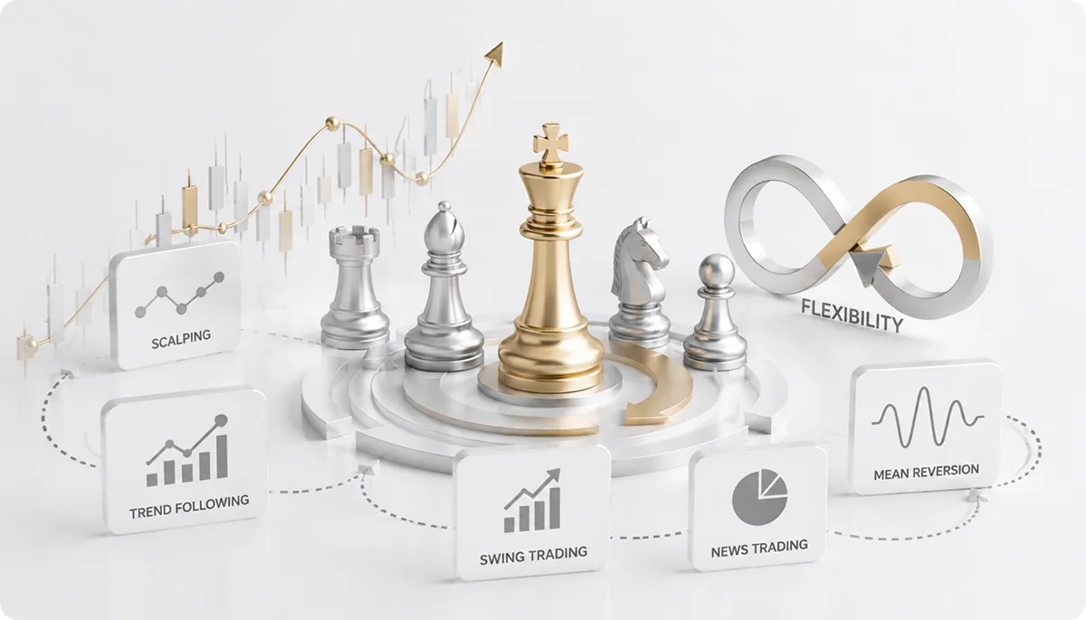 Flexibility of trading strategies